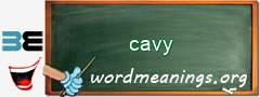 WordMeaning blackboard for cavy